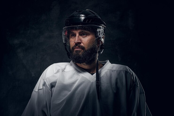Escena dinámica de hockey sobre hielo para Fantasy Hockey NHL