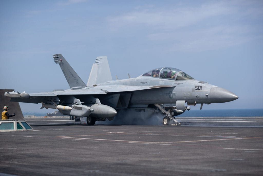 EA-18G Growler is an carrier-based electronic warfare aircraft 
