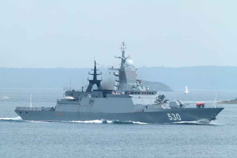The ship's basic design has been enhanced with anti-ship weapons and anti-aircraft missile combinations.