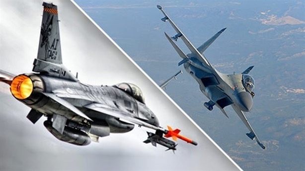 Su-30 and F-16